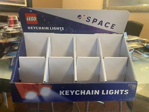 Lego Space Spaceman Minifigure LED Flash Light Keychains *Display Box Only* - Picture 1 of 1