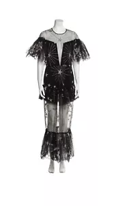 Kalmanovich Lace Stars Moon, & Flying Horse's Lace Pattern Evening Gown Sz 8 - Picture 1 of 3