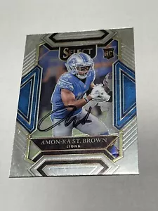 Amon-Ra St. Brown signiert ausgewählte Rookie RC Karte JSA COA Detroit Lions a - Bild 1 von 3