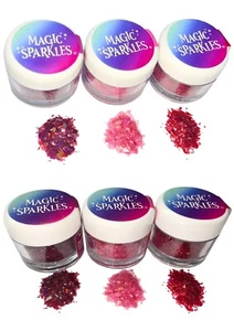 Magic Sparkles Edible Glitter Flakes VALENTINES LOVE Collection Decoration - Picture 1 of 3