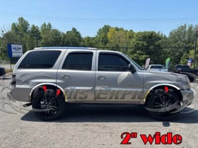 for:2002-2006 Cadillac Escalade Stainless Well Arch Lip Fender Trim Flare 6Pc 2" - Image 1 of 3