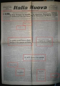 WW2 * R@RIT@'- CHURCHILL IST GEGEN DIE ABLÖSUNG VON TRIEST VON ITALIEN * NR. 3607 - Bild 1 von 1