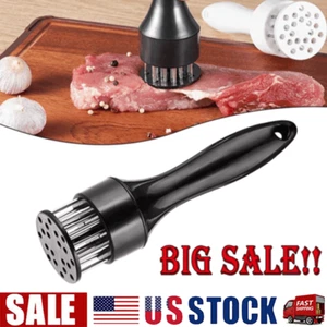 Professional Meat Tenderizer Stainless Steel Needle Cooking Hammer Kitchen Tool - Picture 1 of 6