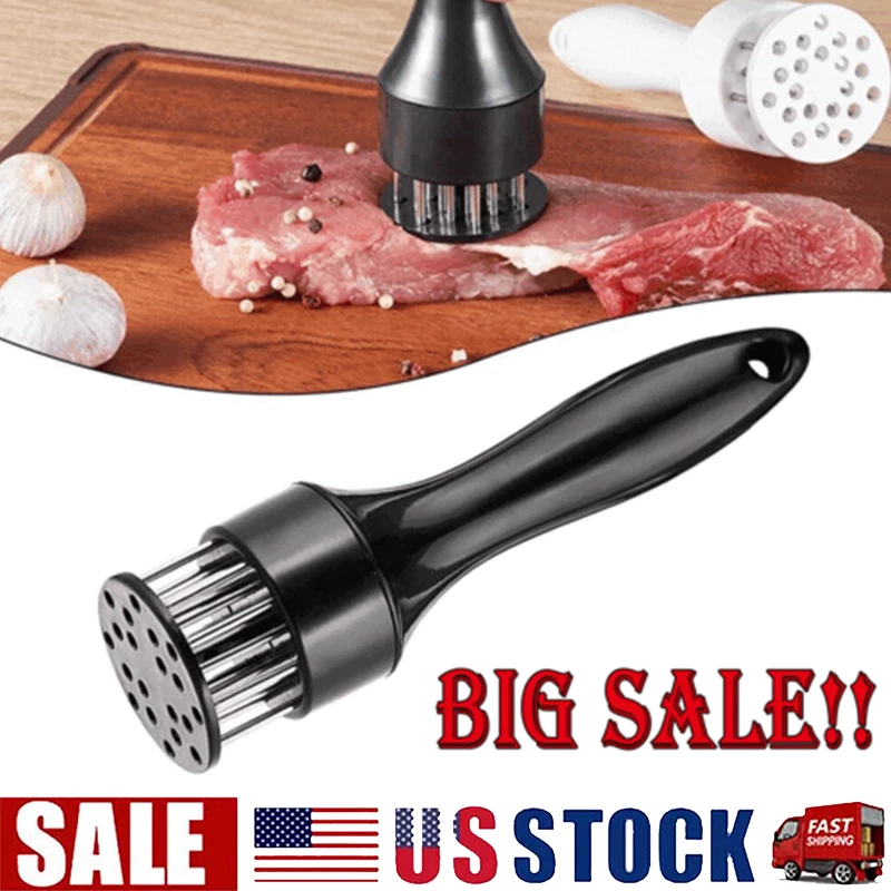 Professional Meat Tenderizer Stainless Steel Needle Cooking Hammer Kitchen Tool