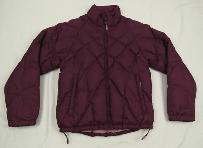 Chaqueta Abrigo Cabelas 650 Plumón de Ganso Acolchado Púrpura Mujer Cremallera Completa S Foto 1 de 4