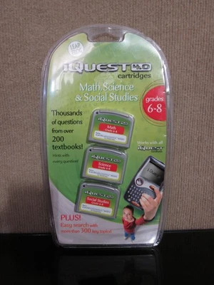 Leapfrog iQuest 4.0 Learning Cartridge Math Science Social Studies Grade 6-8 - Image 1 of 4