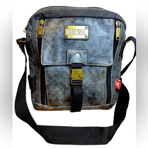 Diesel Spare Parts Vintage rare style Crossbody Bag Heavy Canvas 90’s - Picture 1 of 12