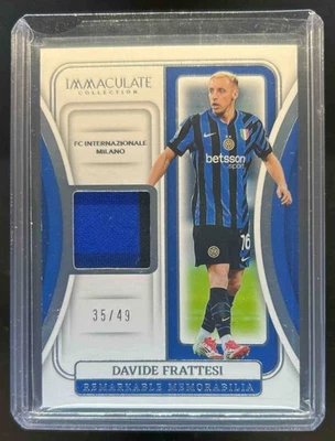 2024-25 Immaculate Davide Frattesi Remarkable Patch Silver #35/49 - Image 1 of 2