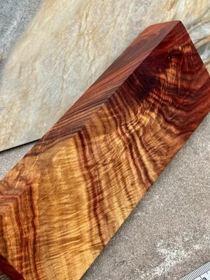 Rosewood Burl Woods Slab Board Woodworking Lumber  Block 7.8”x2.75”N144 - image 1 of 4