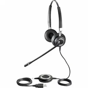 Jabra BiZ 2400 Duo MS Stereo Lync Optimized Computer USB PC Headset 2499-823-105 - Afbeelding 1 van 7