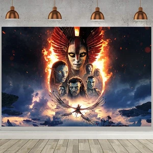 Avatar Fire and Ash Party Supplies Birthday Banner Backdrop Poster Vinyl - Picture 1 of 14