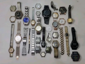Lote de relojes mecánicos/de cuarzo vintage para hombre y mujer Citizen Seiko Timex Westclox + - Imagen 1 de 13