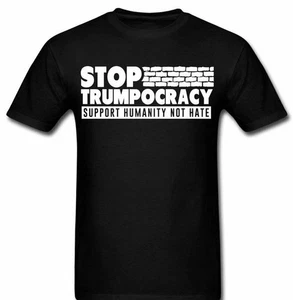 Stop Trumpocracy Lustiges T-Shirt Tee Anti Trump - Bild 1 von 1