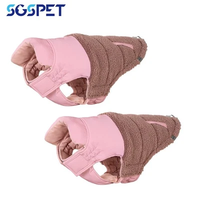 Chaqueta de invierno para perros 2 piezas abrigo cálido impermeable chaleco para perros S-4XL Foto 1 de 4