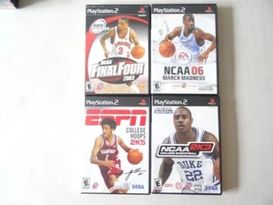 LOT OF 4- NCAA Basketball ESPN 2K3 March Madness 06 Playstation 2 PS2 CIB TESTED - Picture 1 of 5