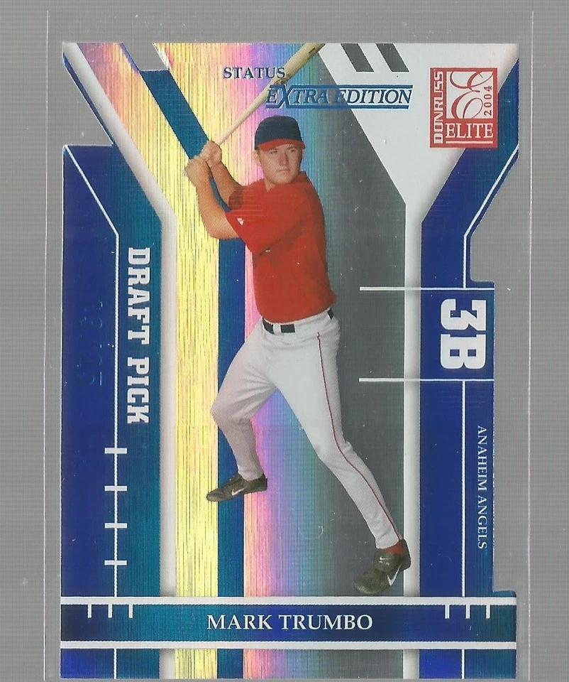 Mark Trumbo 2004 Elite EXTRA EDITION STATUS DIE-CUT SP RC #341 ANGELS 13/25 - Image 1 of 1