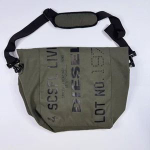 Vintage DIESEL Schultertasche Messenger grün oliv Y2K Military selten - Bild 1 von 8