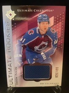 24-25 ULTIMATE COLLECTION ROOKIES JERSEY - JASON POLIN RC /499 #178 AVALANCHE - Foto 1 di 1