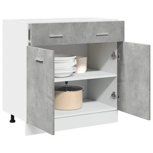 Kitchen Cabinet Home Storage Shelf Organiser Cupboard Engineered Wood vidaXL - Picture 1 of 12