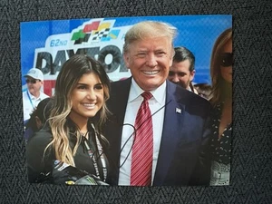 Hailie Deegan NASCAR firmata 8 x 10 foto corsa autografata Indy NXT auto 500 - Foto 1 di 1