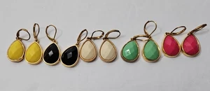 Joan Rivers Classic Collection 5 Paar Ohrhänger mehrfarbig goldfarben - Bild 1 von 3