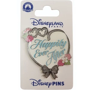Disneyland Paris Happily Ever After Pin Trading Badge Hochzeitspaar Disney Park - Bild 1 von 7