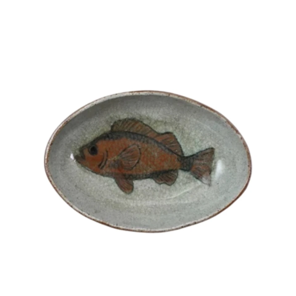 Plato creativo cooperativo de peces pequeños pintado a mano decoración de novedad Foto 1 de 1