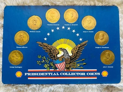 Shell Presidential Collector Coin Collection Set 1992 Eight Coins - Complete Set - Image 1 of 4