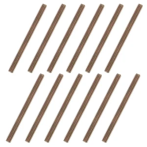 CONFEZIONE 12 aste in zinco colore completamente filettate lunghezza 1/4"-20 3" - Foto 1 di 5