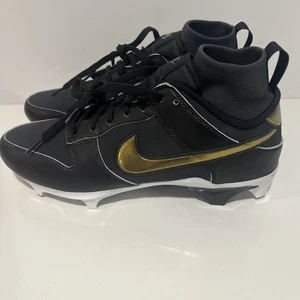 Nike Alpha Menace Dunk Black Football Cleats HV6923-001 Size 11.5 - Picture 1 of 14