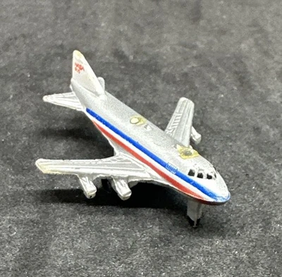 Micro Machines Boeing 747 Mini Silver NASA Aircraft No Shuttle 1987 Galoob - Image 1 of 4