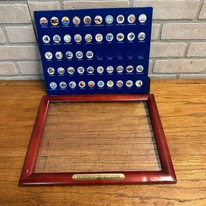 NOS State & Territory 50 Quarter Colorized Complete set (1999-2009) Framed - Picture 1 of 8