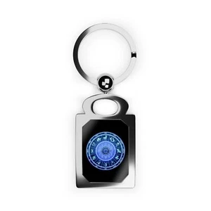  Zodiac Sign Astrology Art Key Ring Celestial  Astrological Keychain - Picture 1 of 5