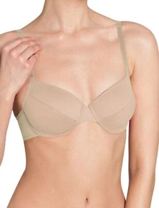 Sloggi Evernew Beige Bra 32D 73% Cotton 100% Toxin Free Underwired Non-Padded - Picture 1 of 4