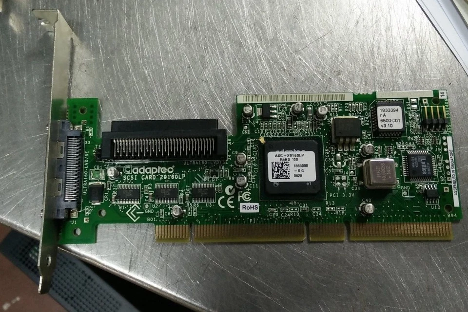 Adaptec ASC-29160LP RoHS Ultra160 SCSI PCI Adapter Controller Card  - Image 1 of 1