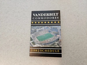 ES23 Vanderbilt University 1982 Football Pocket Schedule - NLT - Picture 1 of 2