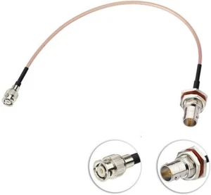 Mini BNC Male to BNC Female 75 Ohm Vedio SDI Cable for Camera Monitor Converter - Picture 1 of 9