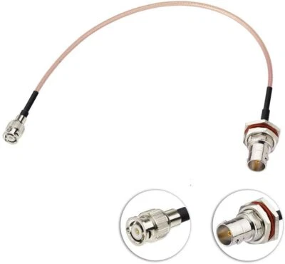 Mini BNC Male to BNC Female 75 Ohm Vedio SDI Cable for Camera Monitor Converter - Image 1 of 4