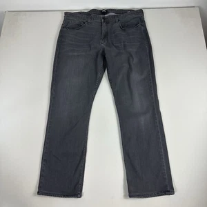 Paige Jeans Mens 40x29 Gray Federal Slim Straight Fit Dark Wash Stretch Denim - Picture 1 of 12