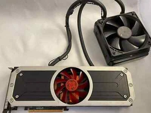 AMD Radeon R9 295X2 2x4GB Dual GPU PCIe Graphics card - Afbeelding 1 van 12