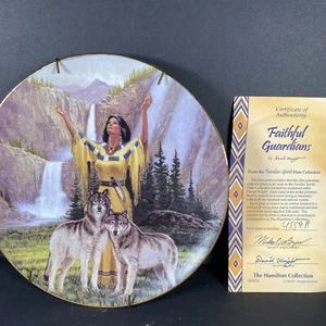 Hamilton Collections Decorative Plate “Faithful Guardians” Familiar Spirits COA - Picture 1 of 4