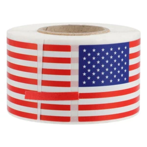 250pcs American Flag Sealing Stickers Usa Flag Decals Stickers Adults Vintage - Afbeelding 1 van 12