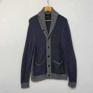 Rag & Bone Men Chunky Cardigan Sweater Top Size Small Cotton Wool Blend D009 -24 - Picture 1 of 15