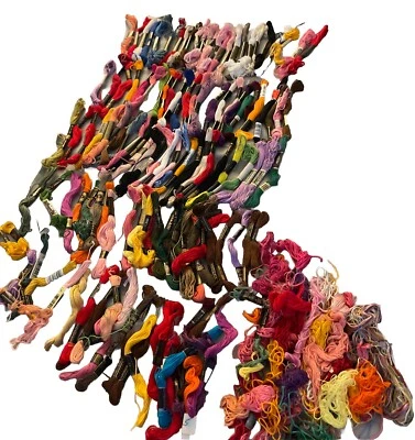 Vtg  Lot Embroidery Floss Thread Beachwood  J&P Coats Assorted Brand Color 100+ - Image 1 of 4