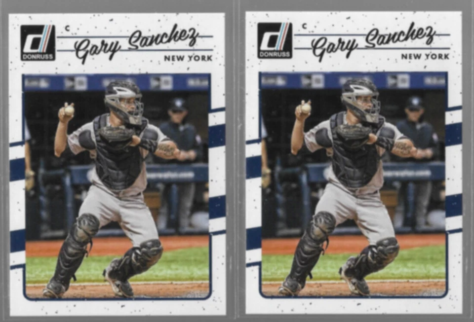 GARY SANCHEZ (2) 2017 Panini Donruss #126.  YANKEES - Image 1 of 1