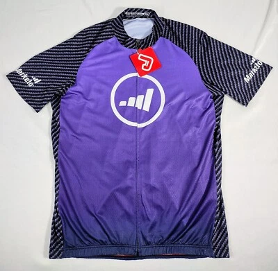 Jakroo Full Zip Short Sleeve Cycling Jersey Marketo Purple Size XL New With Tags - Image 1 of 4