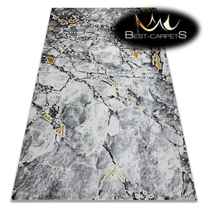 Modern Stylish Rug GLOSS marble, nature, glamour, ivory / black Best Quality - Picture 1 of 6