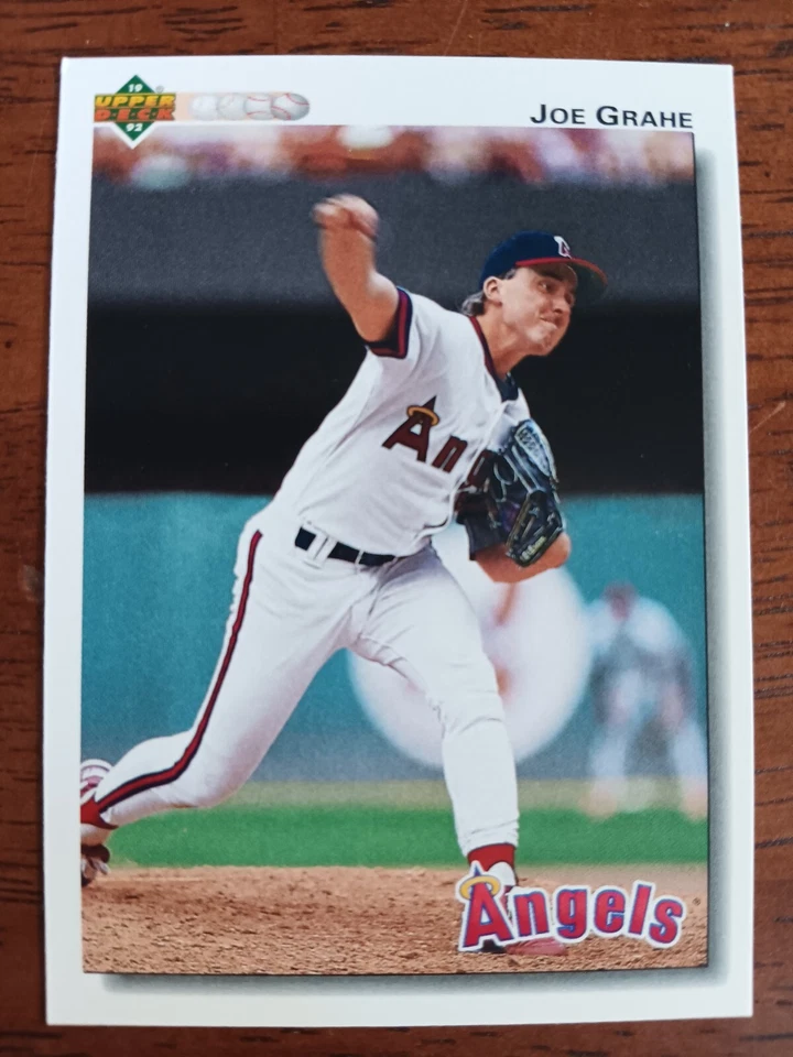 JOE GRAHE CALIFORNIA ANGELS 1992 UPPER DECK BASEBALL CARD #542 - Image 1 of 1