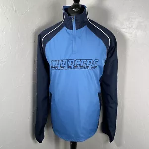NFL San Diego Chargers Jacket Size M 1/4 Zip Pullover Windbreaker G-III Apparel - Picture 1 of 17