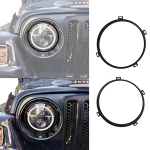 7-Inch Round Headlight Mounting Bracket Rings Fit For 1997-2006 Jeep Wrangler TJ - Bild 1 von 10